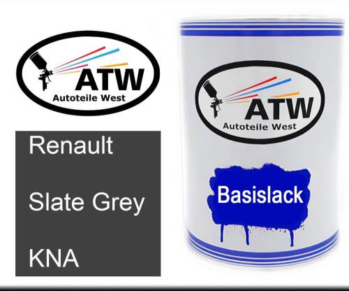 Renault, Slate Grey, KNA: 500ml Lackdose, von ATW Autoteile West.